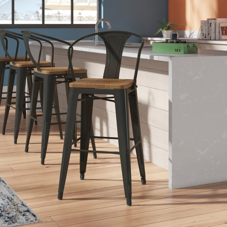 Zipcode Design™ Irvington Solid Wood Counter & Bar Stool & Reviews